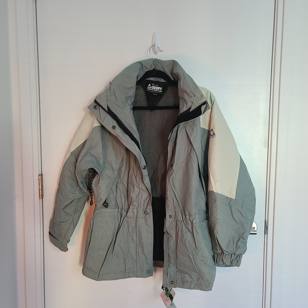 Gray and Cream Gore-Tex Jacket